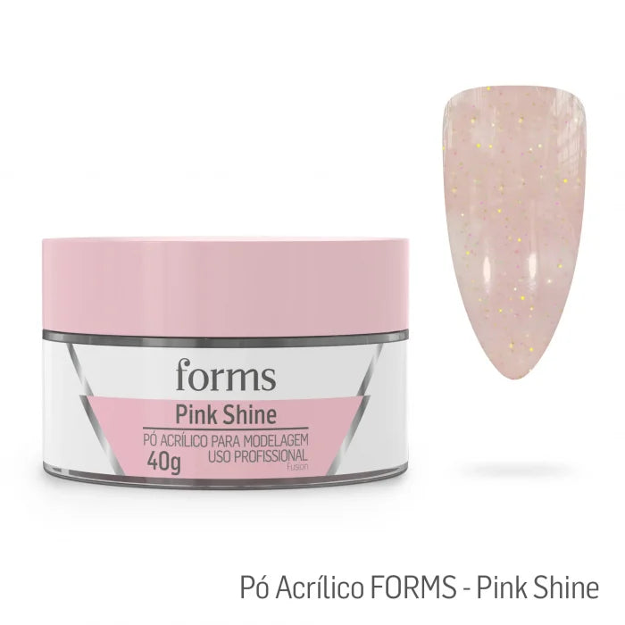 Pó Acrílico Para Modelagem Pink Shine – Forms