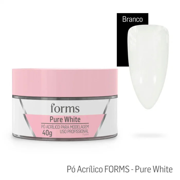Pó Acrílico Para Modelagem Pure White – Forms