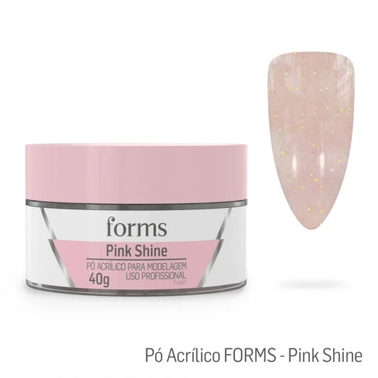 Pó Acrílico Para Modelagem Pink Shine – Forms