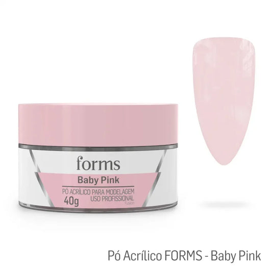 Pó Acrílico Para Modelagem Baby Pink – Forms